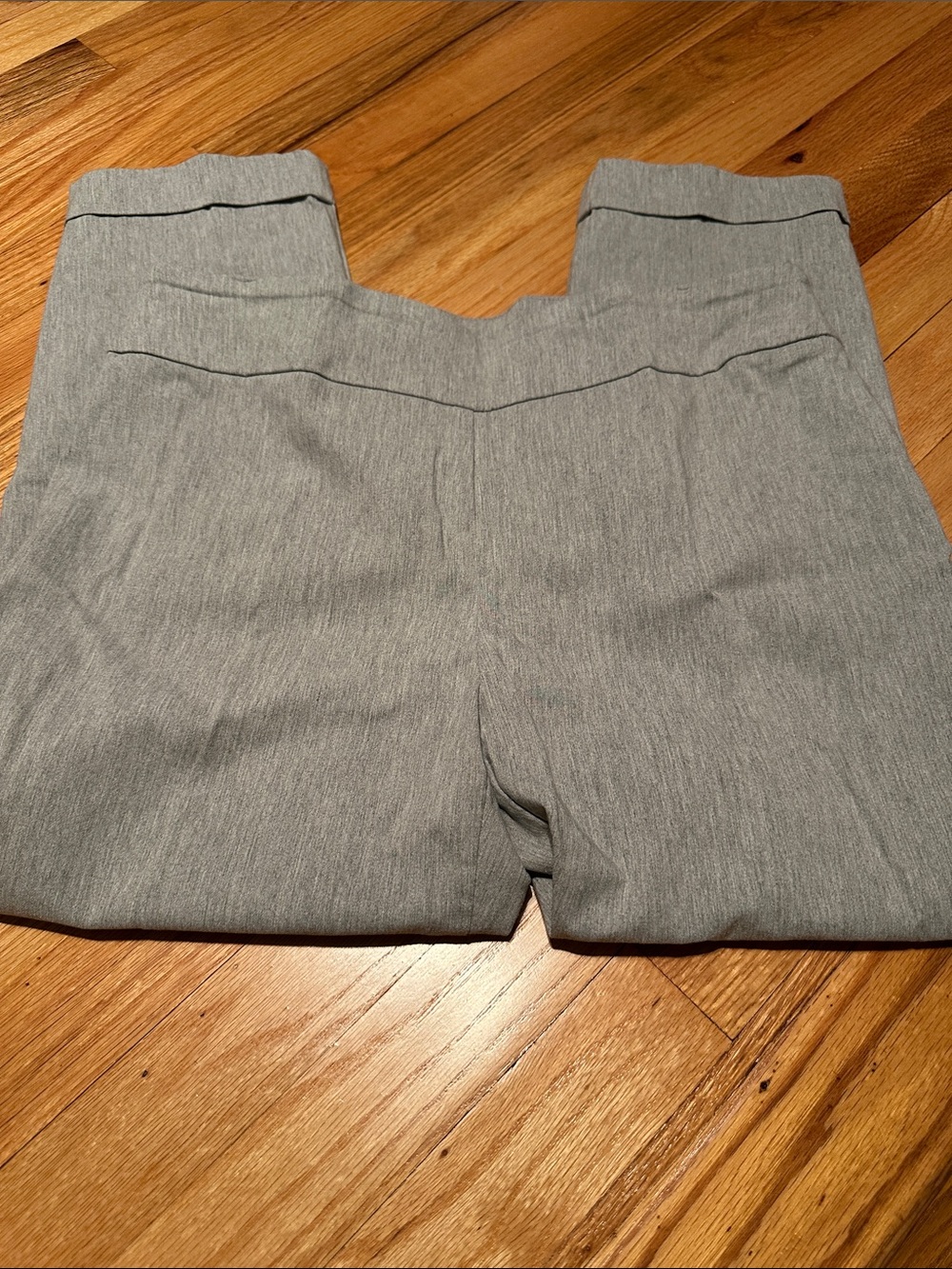 Tribal Gray cuffed crop dress Pants - Classic Office Trousers size 14